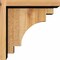 Ekena Millwork Mediterranean Rough Sawn Corbel w/Backplate, Western Red Cedar, 6"W x 10"D x 10"H COR06X10X10MED01RWR - alternate 4